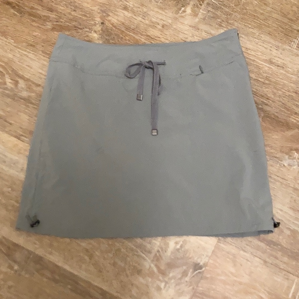 Gray lightweight athletic/hiking skort by Brisas
